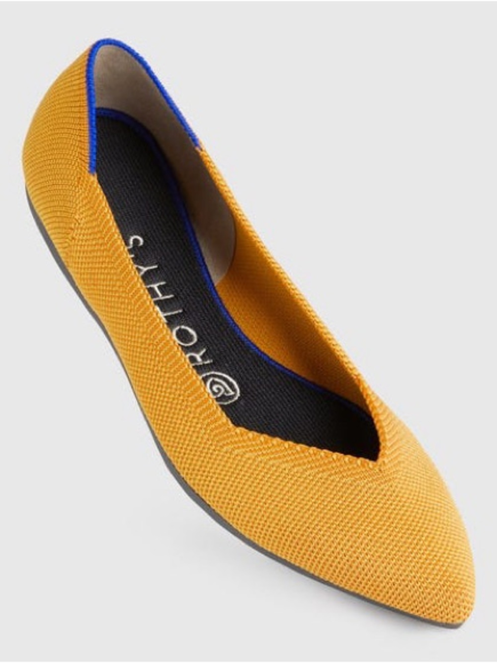 Size 6 Rothy's Deep Yellow "The Point" Flats - Marigold (ABBA)